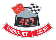 Oer 427 With 460 Hp Air Cleaner Decal Set Camaro Nova Chevelle Impala Corvette
