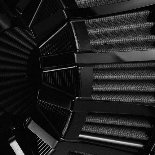 Black Stripe Air Cleaner Filter Gray Intake For Harley Touring Road Glide 18-25 - 第 5/13 張圖片