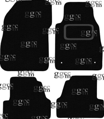 FITS VAUXHALL MOKKA 2012 TO 2020 TAILORED BLACK CARPET CAR FLOOR MATS. (2 CLIPS)