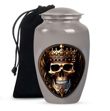 Skull Cremation Urn For Adult Ashes Man Woman Large Urns For Human