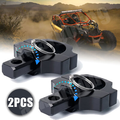 Rear LED Flag Whip Antenna Reverse Light Mount Brackets For Can-Am Maverick X3