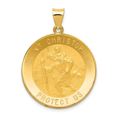 14K Yellow Gold Satin \u0026 Polished St 