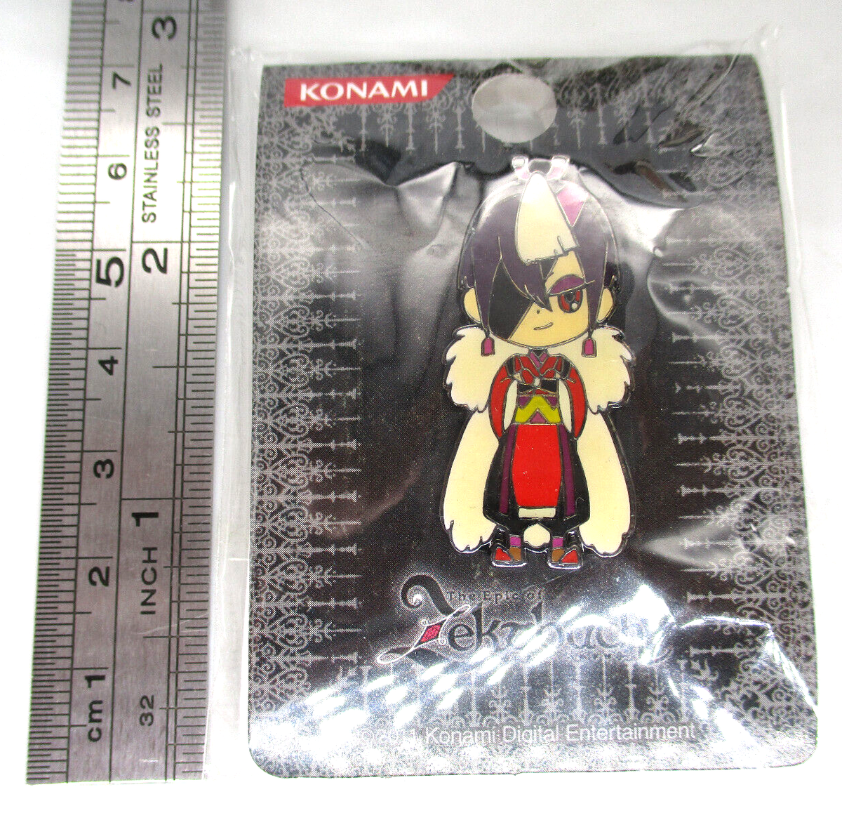 Gijiri Pin Badge UnOpen The Epic of Zektbach KONAMI BEMANI pop'n