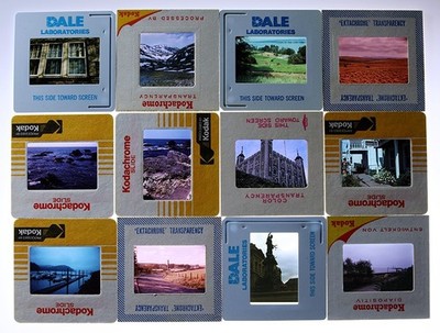 80x gemischte Kleinbilddias - Kodachrome Reisen Europa Küsten Städte Berge