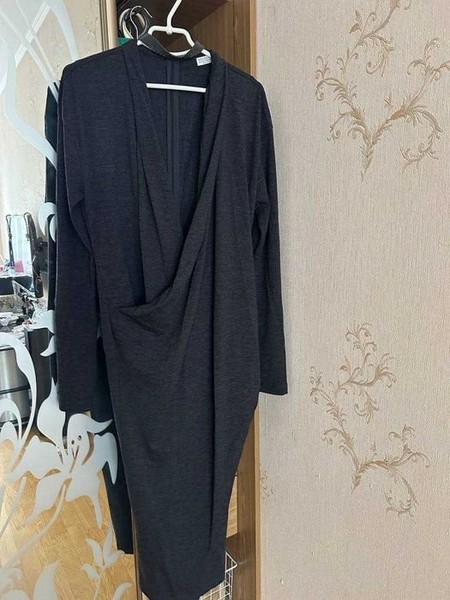 Damen Brunello Cucinelli Kleid Grau Wolle 40