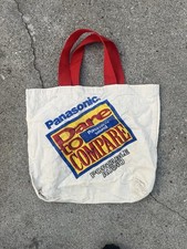 80s canvas tote bag reusable shopping bag Panasonic 1980s 90s portable audio