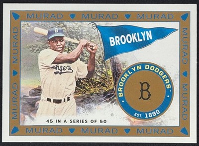 Jackie Robinson 2021 Topps Allen & Ginter - T51 MURAD Reimagined #MR-45 Dodgers