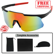 UV400 Cycling Sunglasses Men Women Outdoor Sports Motorbike Fitness Gym Sun Gift
