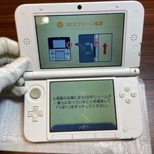 Nintendo 3DS XL LL White Console Stylus Working Tested Japanese ver