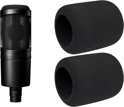 Poppfilter 2 Stück Schwarz Windschutz für Audio-Technica AT2020 AT2050 AT4040