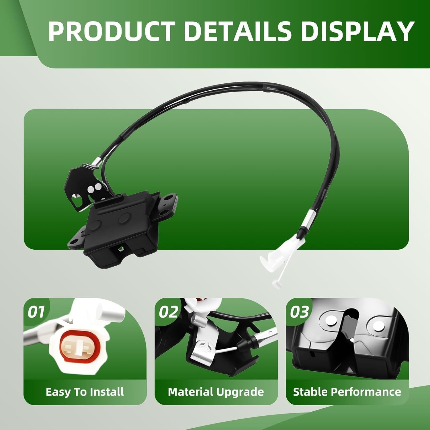 Black Trunk Tailgate Lock Actuator Unit for 1996 1997 1998-2002 4Runner 