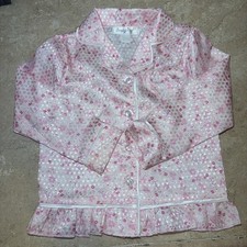 Bmagical Baby Girls Pink Floral Satin Pajama Top With Heart Pocket 18M