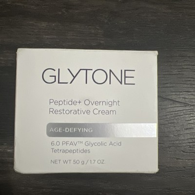 Glytone Age-Defying Peptide+ Overnight Restorative Cream New In Box 1.7 oz