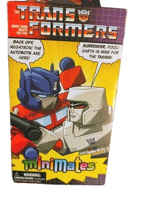 Transformers Minimates Optimus Prime vs Megatron Figure Set New Shelf Wear