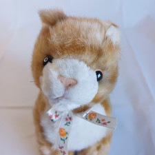 Walt Disney Company Orange White Striped Cat Kitten Kitty 6 inch Sitting Plush