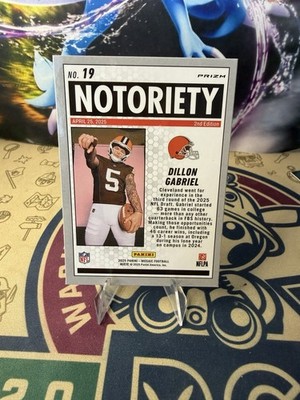 2025 Panini Mosaic - Notoriety Dillon Gabriel #19 Orange
