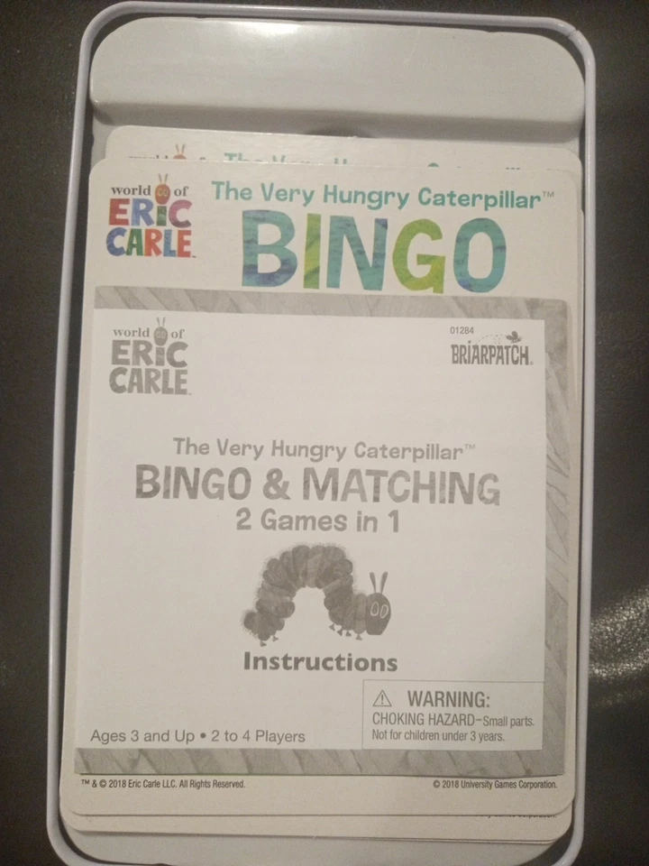 The Very Hungry Caterpillar Bingo & Matching 2 Games In 1, Eric Carle Briarpatch - Image 2 of 4