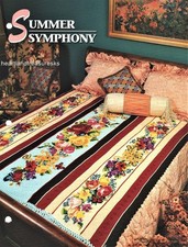 Summer Symphony Annie's Attic Crochet Afghan Pattern Leaflet