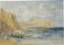 Turner Scarbough 1818 Romantic Seascape Wall Art Print Poster Maritime Atmospher