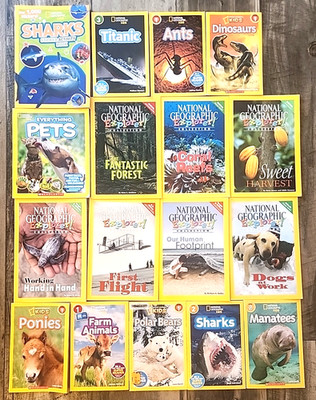 17 NATIONAL GEOGRAPHIC KIDS Level 1 2 3 BOOK LOT science ANIMAL Explorer!