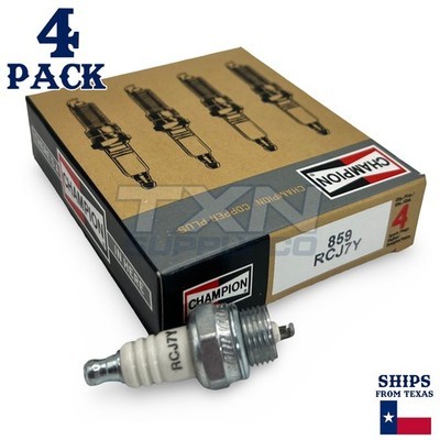 Champion 859 Copper Plus Spark Plug RCJ7Y - 4 Pack
