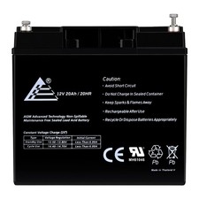 12V 20AH SLA AGM Battery replaces 51814 6fm17 6-dzm-20 6-fm-18 lcx1220p