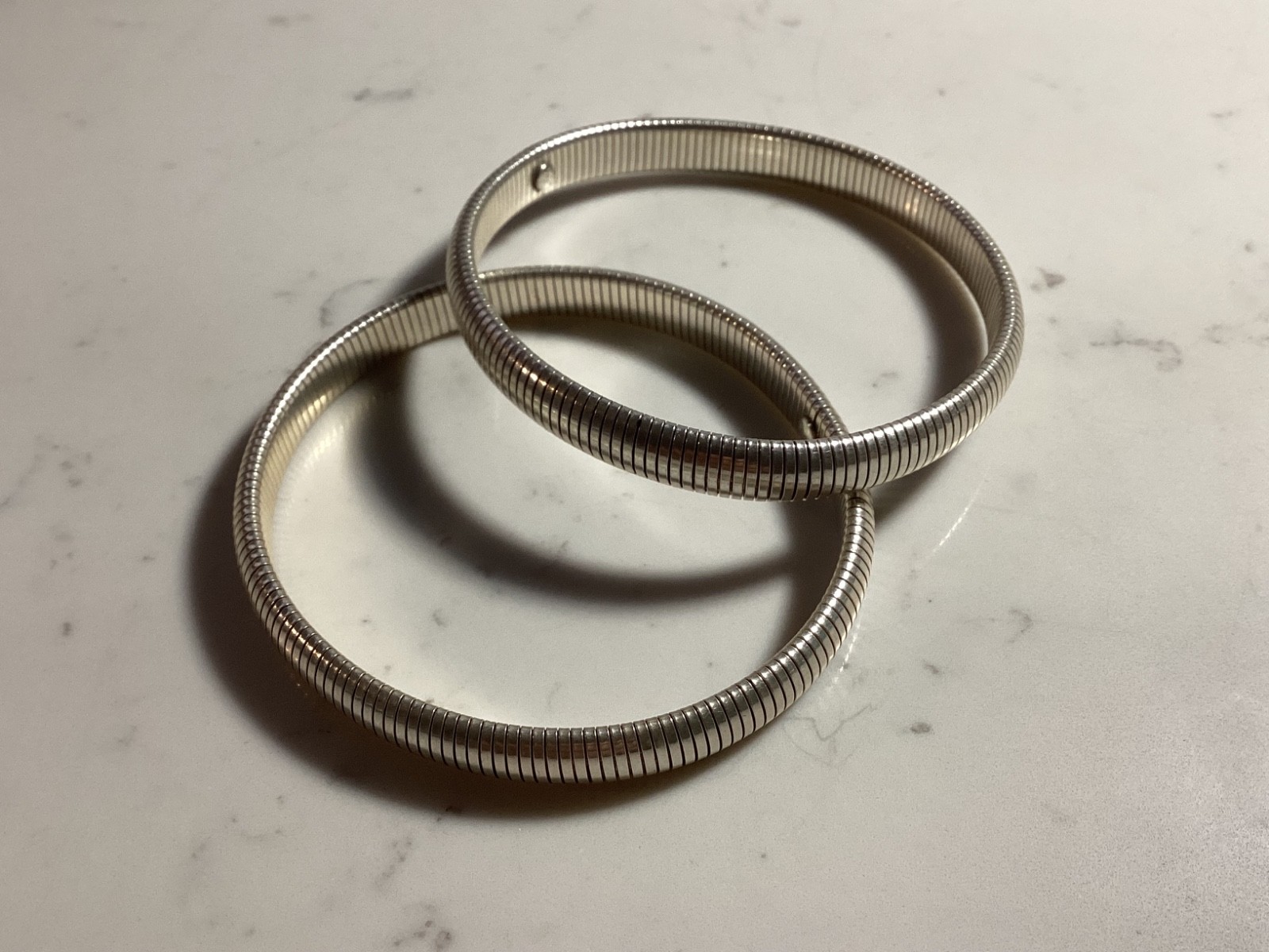 PAIR (2) AUTHENTIC SIGNED STERLING SILVER UNIQUE … - image 2