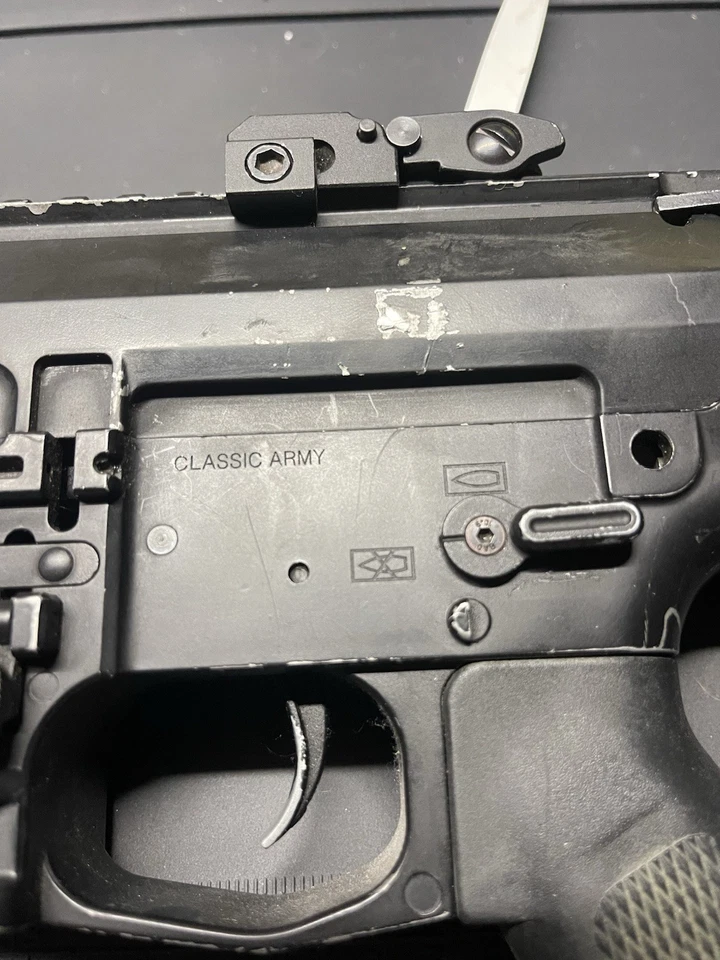 Rifle de Airsoft Clásico Ejército SR-25 AEG Funciona Perfecto Foto 3 de 4