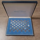 Franklin Mint 50 States of the Union First Edition Sterling Silver Mini-Coin Set