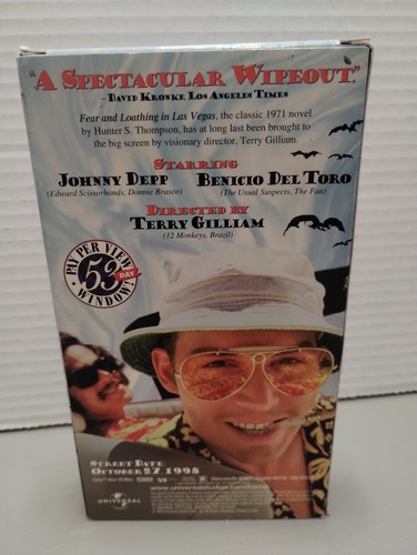 Fear and Loathing in Las Vegas (VHS, Screener/ Promo) VGC Tested Johnny Depp - Picture 2 of 4