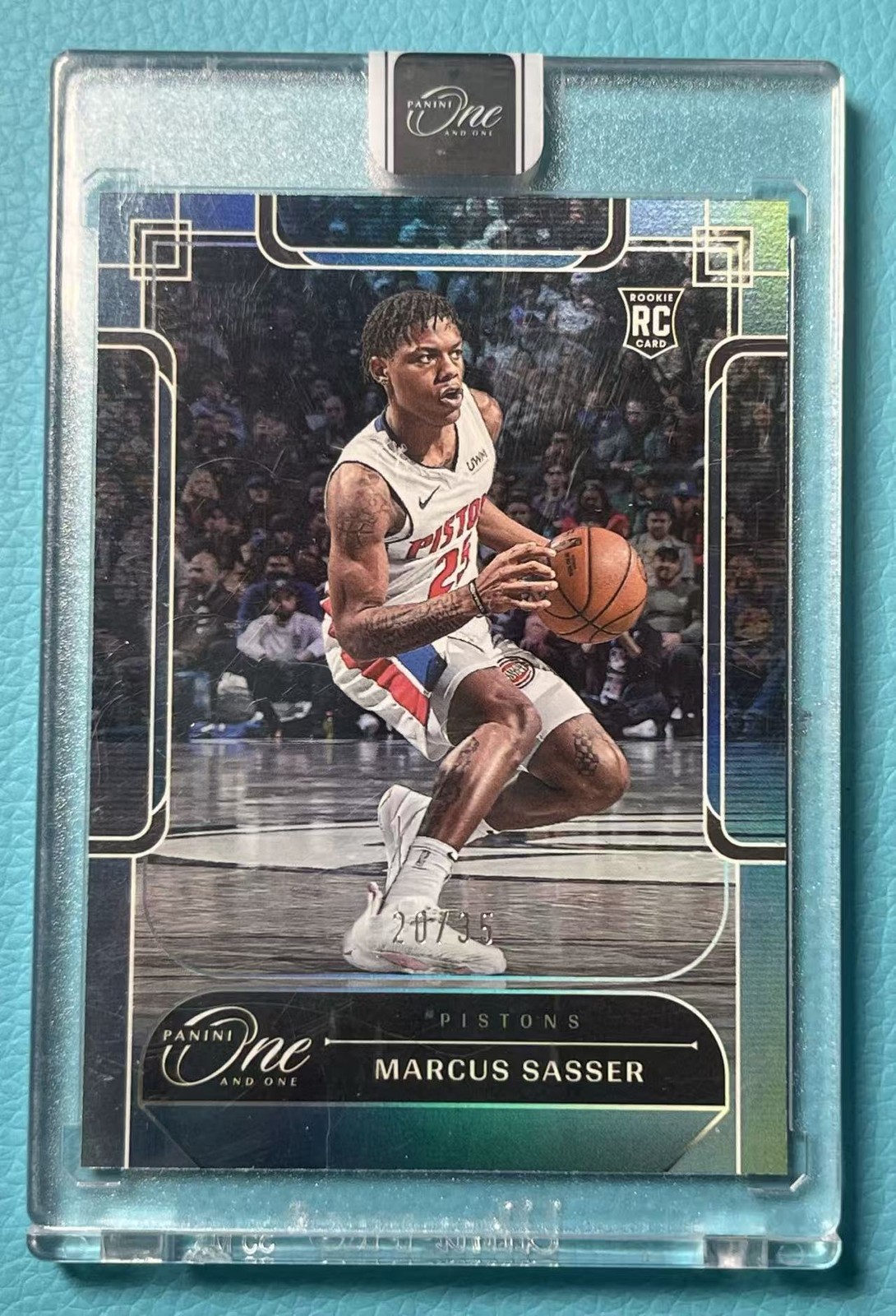 Marcus Sasser 2023-24 Panini One And One 20/35 Blue RC Pistons #116