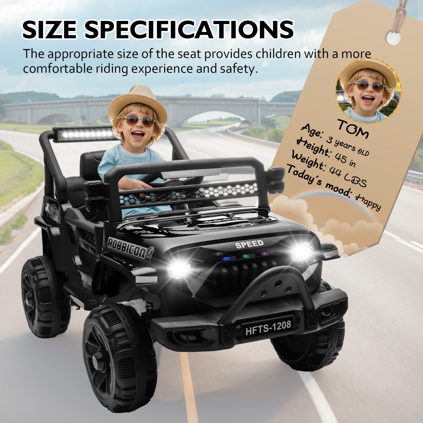12V Kids Electric Truck Ride on Car for Boys Girls w/Remote, Power Wheels Toys
