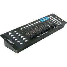192-Channel DMX Lighting Controller with 8 Scenes for Stage and DJ Use