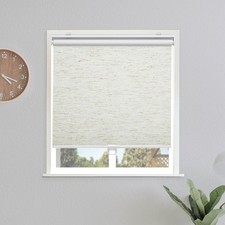 Blackout Roller Shades Blinds Cordless Pull Down Room Darkening Door Blinds