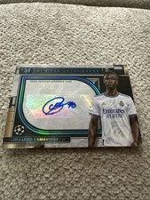 Eduardo Camavinga signed Topps Card 23/75 rare. Archival autographs