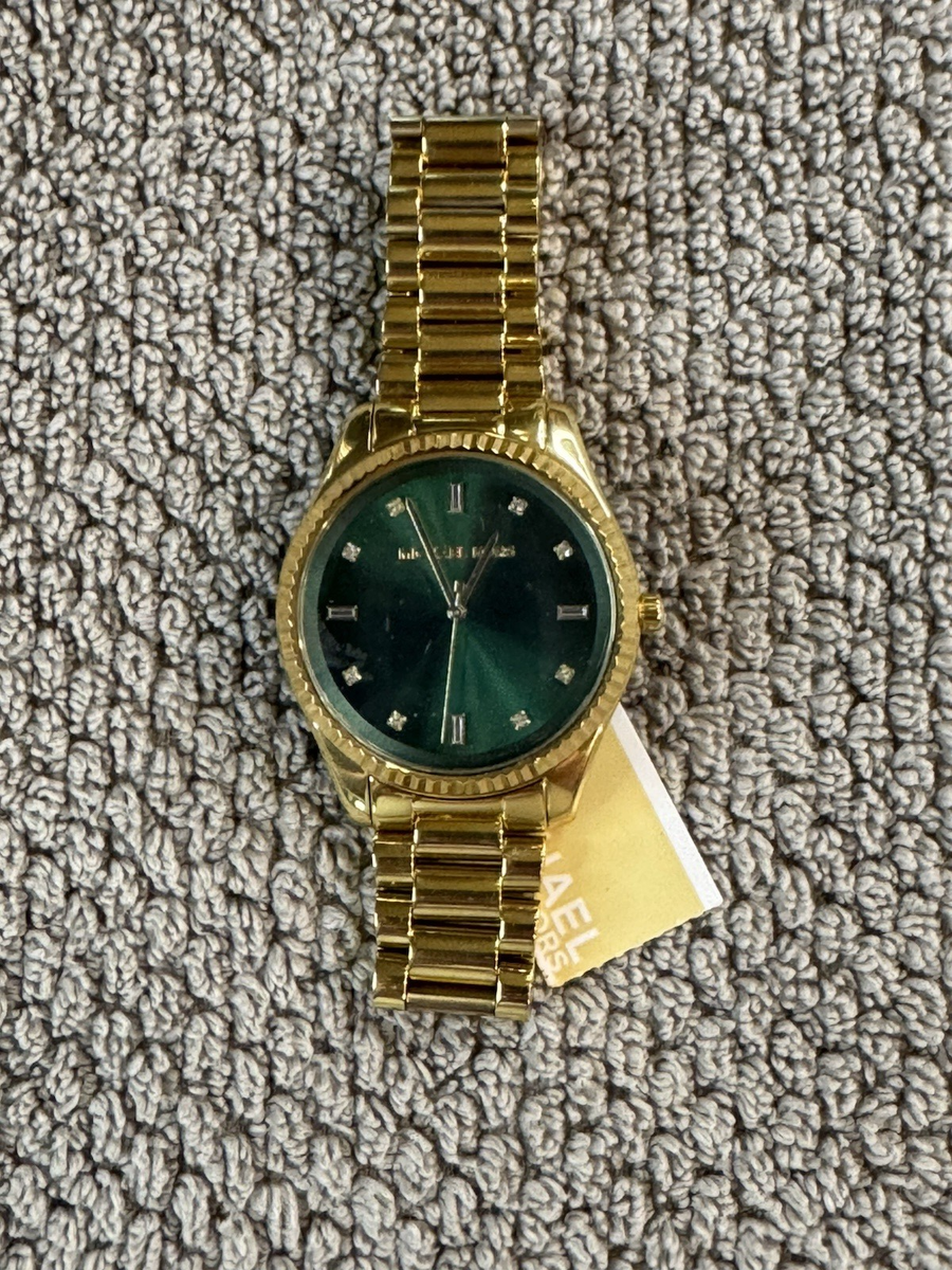 Michael Kors Watch Blake Emerald Green Dial Gold-tone MK3226 | eBay