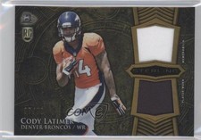 2014 Bowman Sterling Rookie Dual Relics Gold Refractor /99 Cody Latimer 9l4