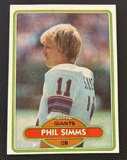 1980 Phil Simms Topps #225 Rookie RC Football Card New York Giants Nice ?. rookie card picture
