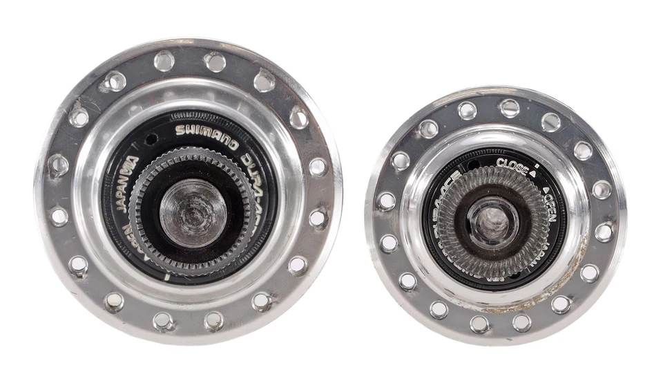 Shimano Dura-Ace 7400 Freewheel 8 Spd Frnt/Rear Hub Set 100/130mm QR 32H Vintage - Image 4 of 4