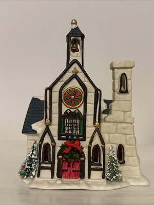1991 Christmas Village House Lighted Chapel Seasonal Specialities Philippines 