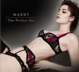 Agent Provocateur Maddy Black Fuchsia Bra 32D New