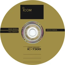 Icom IC-7300 Basic Manual & Service Manual  & Full Manual on CD