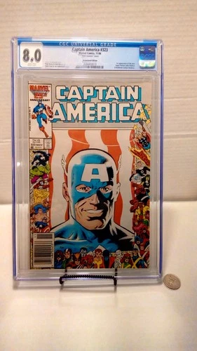 CGC Universal grade 8.0 Marvel Comics Captain America #323 Nov 1986