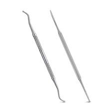 2PCS Ingrown Toenail File and Lifter with Storage Case,YINYIN100 Silver