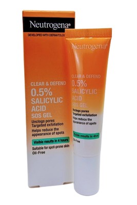 Neutrogena Clear and Defend SOS Gesichtsgel ölfrei 15 ml verstopfte Poren 4 Stunden Ergebnisse