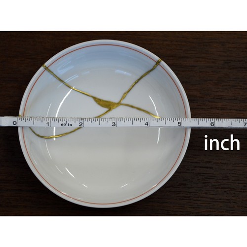 Japan's modern Kintsugi Arita ware plate pottery Japanese porcelain dish - Picture 6 of 12