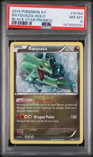 Rayquaza graded PSA 8 for sale on eBay