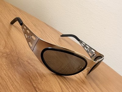 RARE Vintage Killer Loop Venom K0271 Sunglasses Y2K Cyber Gorpcore Silver Italy
