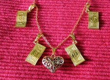 USA Semiquincentennial 250th Independence Day GOLD 4x$100 bills + 3D Heart Chain