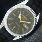VINTAGE SEIKO 5 AUTOMATIC REFURBISHED JAPAN MENS ROMAN FIGURE WATCH a442040-1